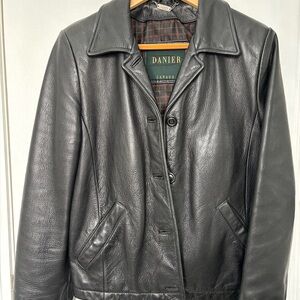 Vintage Danier Black Leather Jacket